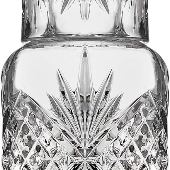 Other - Crystal Bedside Night Carafe Pitcher and Water Glass Tumbler Set, Bedroom Nights